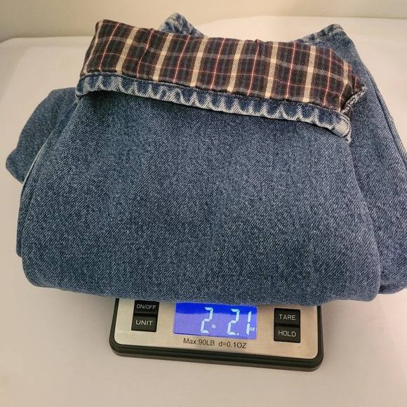 Vintage Men’s L.L. Bean Relaxed Fit Flannel Lined Jeans sz 38 x 29 style 0JW80 - Picture 9 of 10